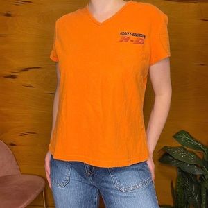 Vintage Harley Davidson v neck tee